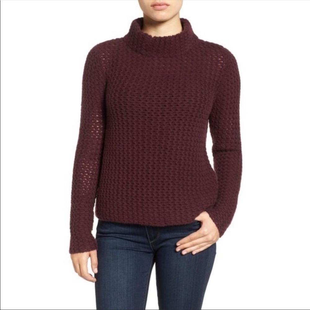 Halogen cashmere mock turtleneck sweater